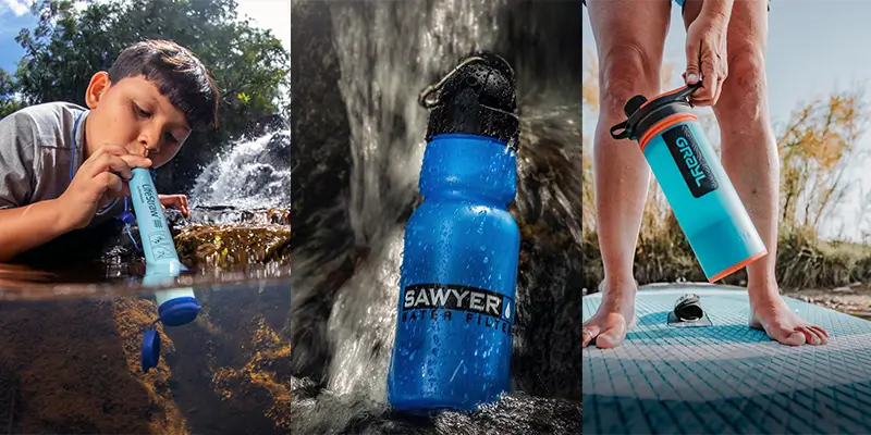 Lifestraw Vs Sawyer Vs Grayl Filter Water Bottles