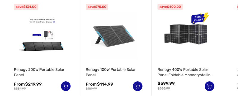 Renogy Portable Solar Panels Collection
